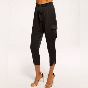 Ramy Brook Satin Pocket Allyn Pant, S, EUC